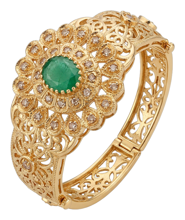 Bague Fleur d'Émeraude