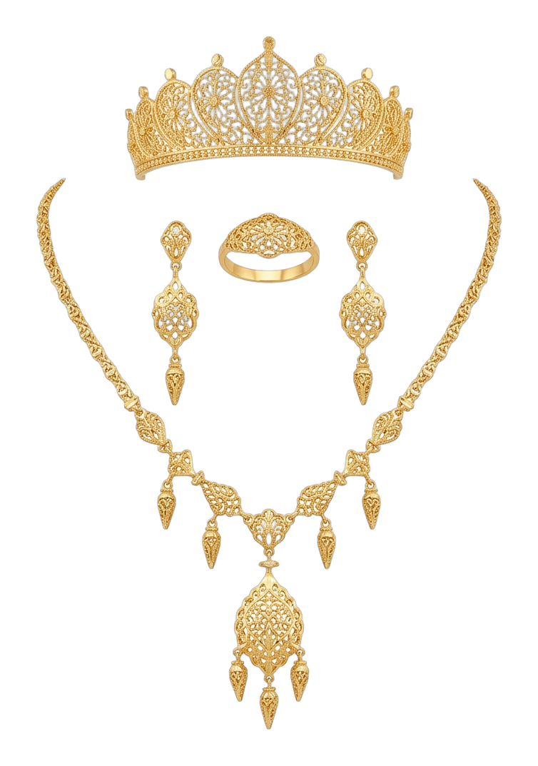 Parure Couronne d'Or
