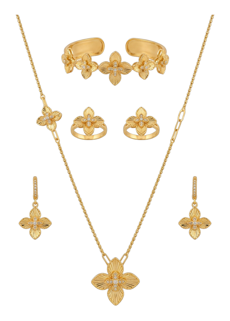 Parure Larme Florale