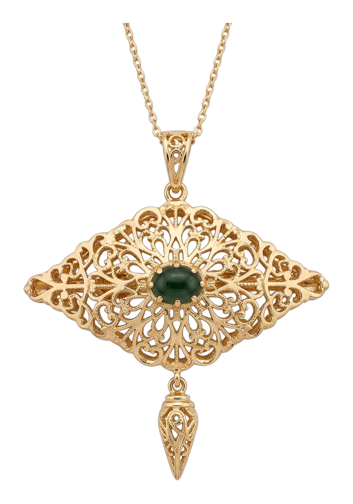 Pendentif Éventail Oriental