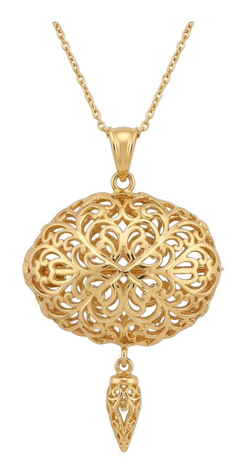 Pendentif Rosace Filigrane